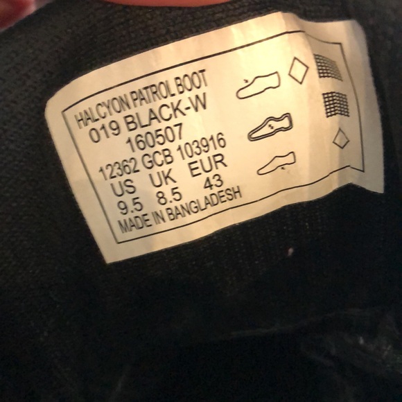 511 uniform boots black size 9.5 leather main image 12